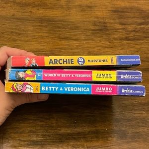3 Jumbo Comic books Archie, Jughead, Betty and Veronica